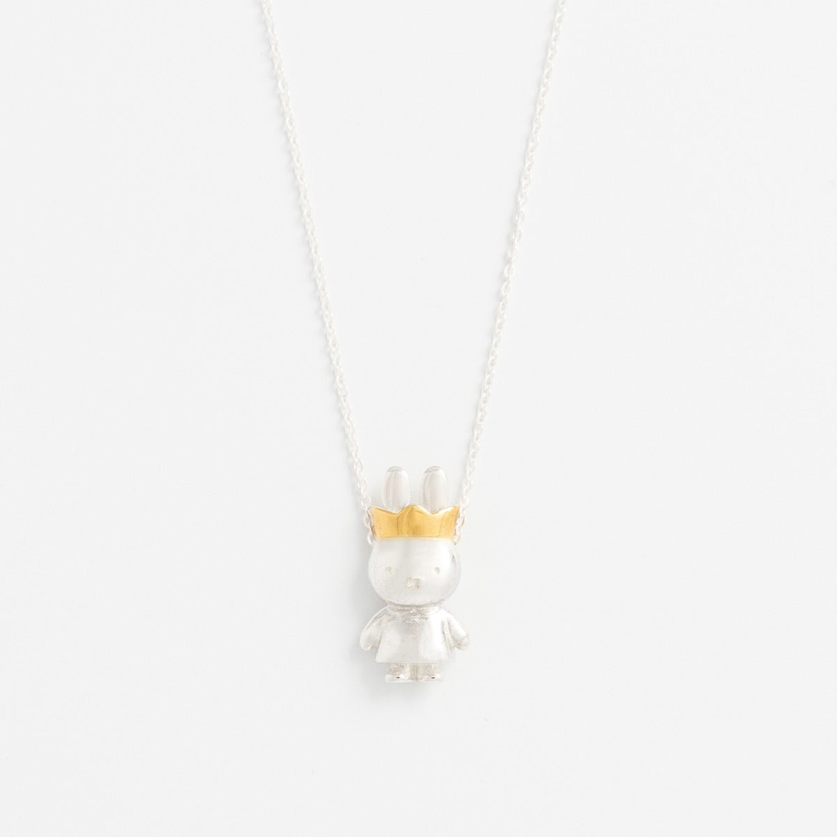 Queen Miffy Full Body Necklace Sterling Silver and 18ct Gold Vermeil