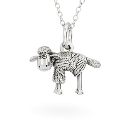 Shaun the Sheep in a woolly Jumper Necklace By Licensed To Charm