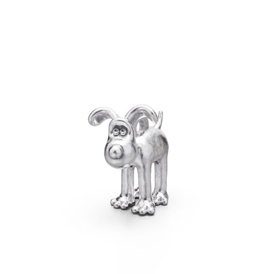 Wallace & Gromit Sterling Silver Standing Gromit Charm By Licensed To Charm