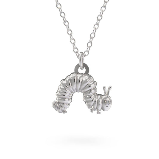 The Very Hungry Caterpillar Charm Necklace Sterling Silver