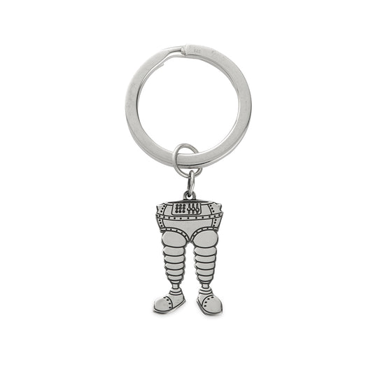 Wallace & Gromit Wrong Trousers Keyring (Sterling Silver)